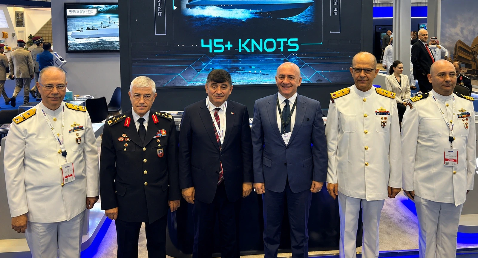 Senior delegates and maritime security officials visit ARES Shipyard stand at DIMDEX QATAR 2024