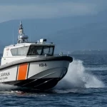 Deck equipment on ARES 35 FPB patrol vessel