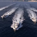 ARES 35 FPB fast patrol boat at high speed