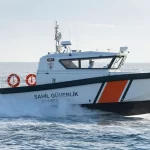 Rear view of ARES 35 FPB patrol boat