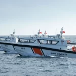 Side profile of ARES 35 FPB fast patrol vessel