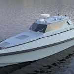 Front view of ARES 35 HARPOON fast attack boat