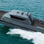 ARES 65 FPB fast patrol boat operating at sea
