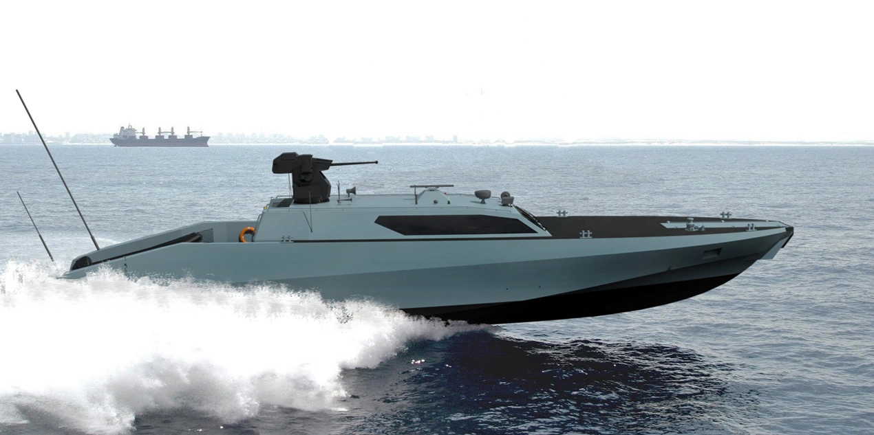 ARES 80 SAT fast attack craft showcasing high-speed design for special operations and maritime missions