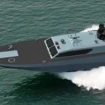 ARES 80 SAT equipped with auto-stabilized remote-controlled naval weapon system for versatile combat scenarios