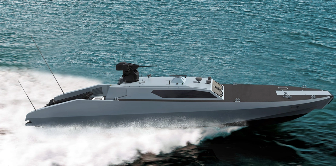 ARES 80 SAT performing maritime surveillance and patrol operations with advanced onboard systems