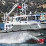 ARES KND 30 FPB fast patrol boat overview at sea