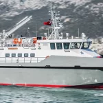 Front view of ARES KND 30 FPB patrol boat