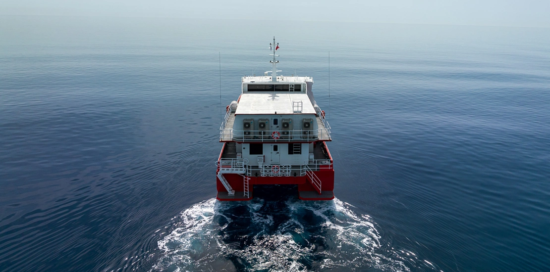 NJORD 32 CTV providing marine transport services in offshore environments