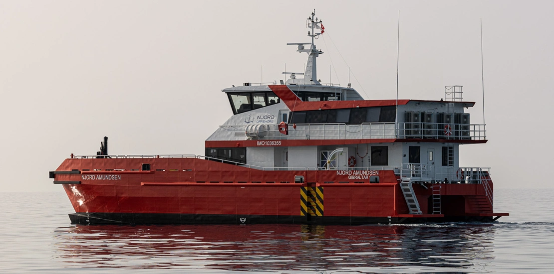 NJORD 32 CTV operating efficiently in open sea conditions