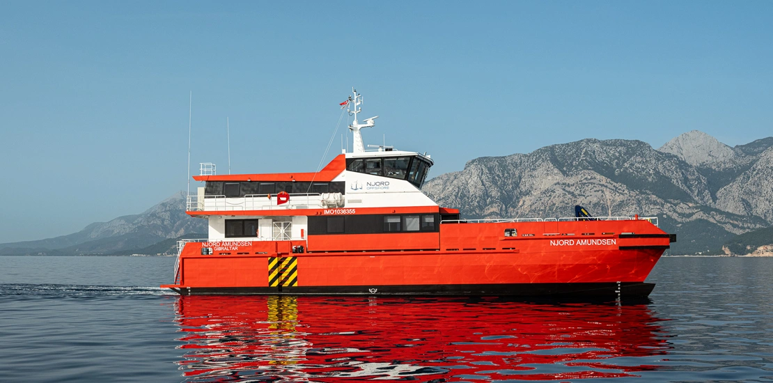NJORD 32 CTV providing comfortable transport for passengers offshore