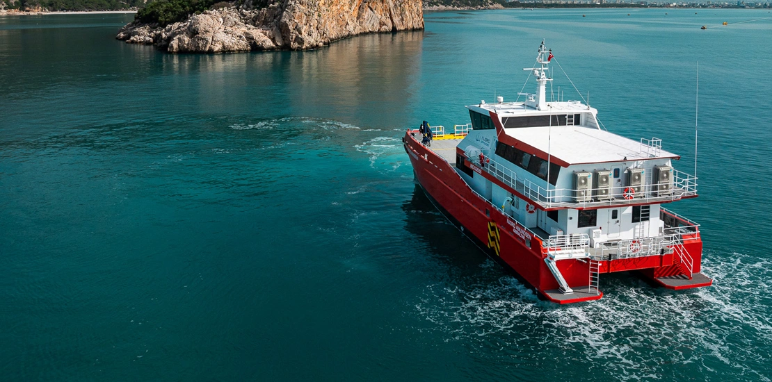 NJORD 32 CTV providing excellent seakeeping performance in rough offshore environments
