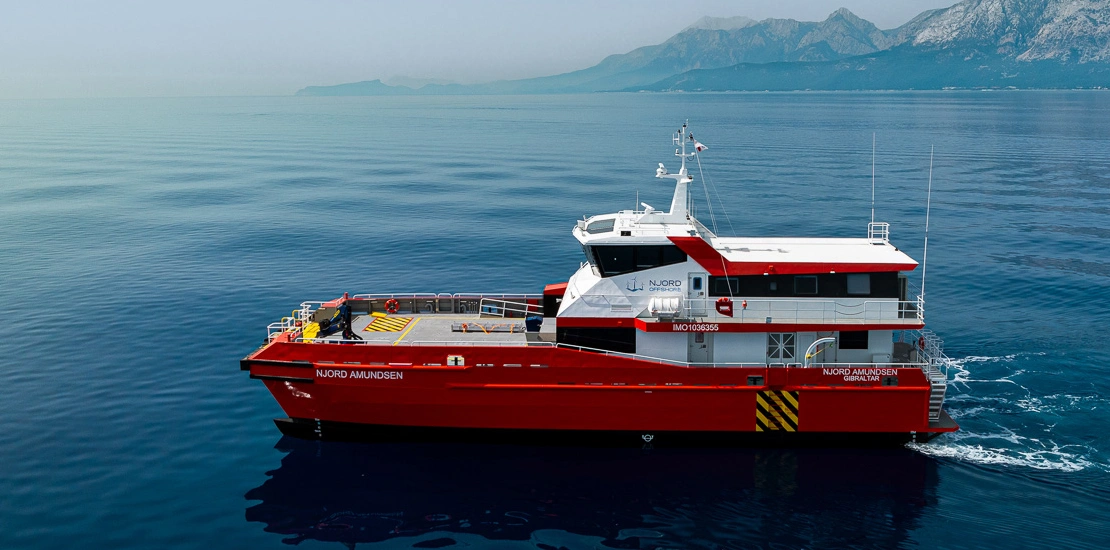 NJORD 32 CTV ensuring stability and safety during offshore operations