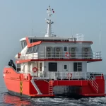NJORD 32 CTV assisting in offshore windfarm logistics and transport