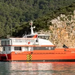 NJORD 32 CTV operating in offshore windfarm environments transporting crew and technicians