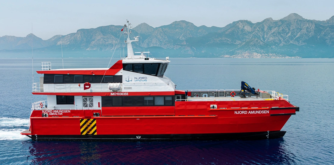 NJORD Offshore 32 CTV crew transfer vessel designed for offshore wind farm support with high performance
